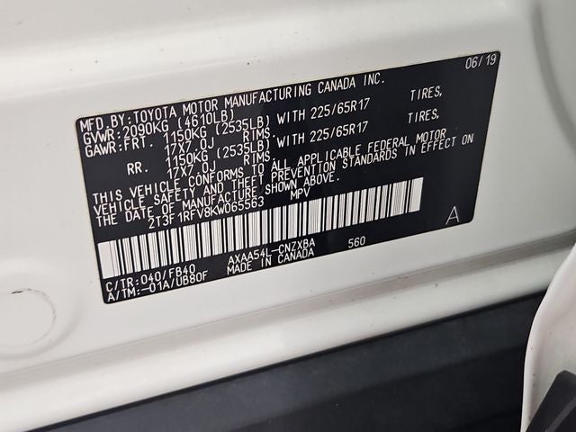 2019 Toyota RAV4 LE
