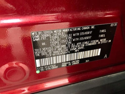 2020 Toyota RAV4 LE