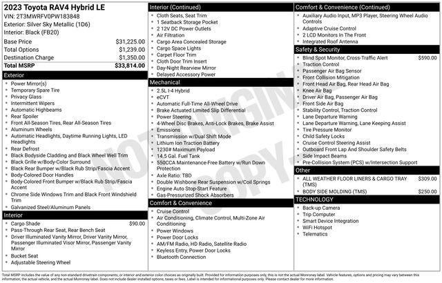 2023 Toyota RAV4 HYBRID LE