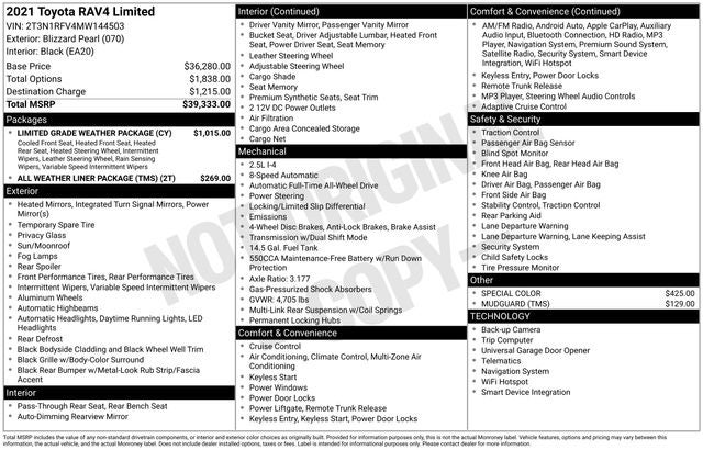 2021 Toyota RAV4 Limited