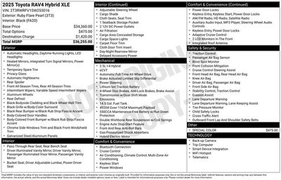 2025 Toyota RAV4 HYBRID XLE