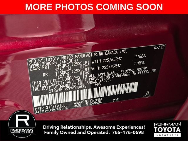 2019 Toyota RAV4 XLE