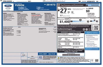 2019 Ford Fusion SE