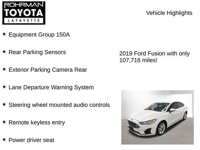 2019 Ford Fusion SE