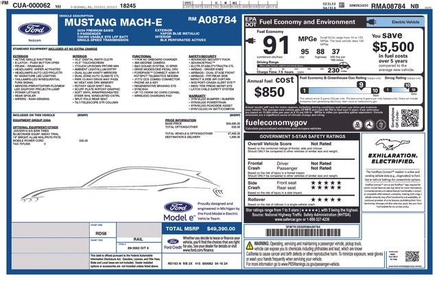 2024 Ford Mustang Mach-E Premium