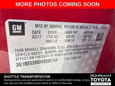 2017 Chevrolet Cruze LT