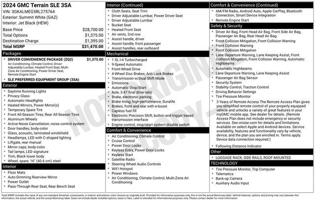 2024 GMC Terrain SLE