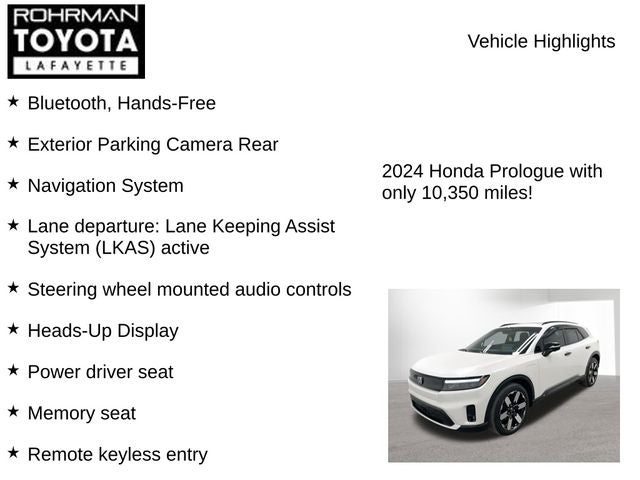 2024 Honda Prologue Elite