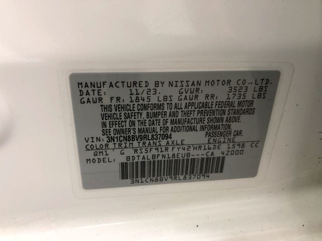 2024 Nissan Versa 1.6 S