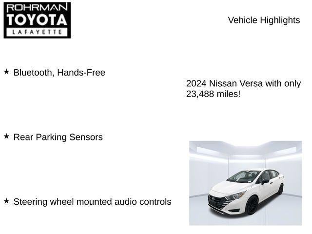 2024 Nissan Versa 1.6 S
