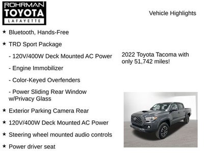 2022 Toyota TACOMA TRD SPORT TRD Sport V6