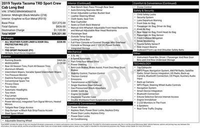 2019 Toyota Tacoma TRD Sport V6