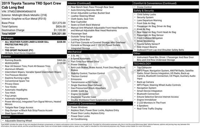 2019 Toyota Tacoma TRD Sport V6