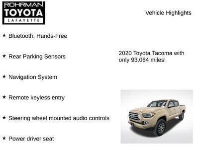 2020 Toyota Tacoma Limited V6