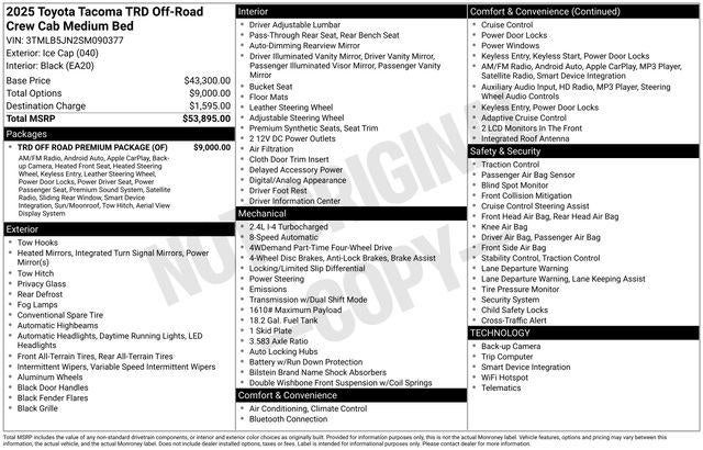 2025 Toyota TACOMA TRD OFFRD TRD Off-Road