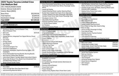 2025 Toyota TACOMA LIMITED Limited