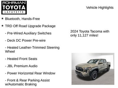 2024 Toyota TACOMA TRD OFFRD TRD Off-Road