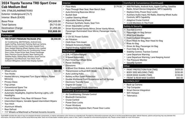 2024 Toyota Tacoma TRD Sport