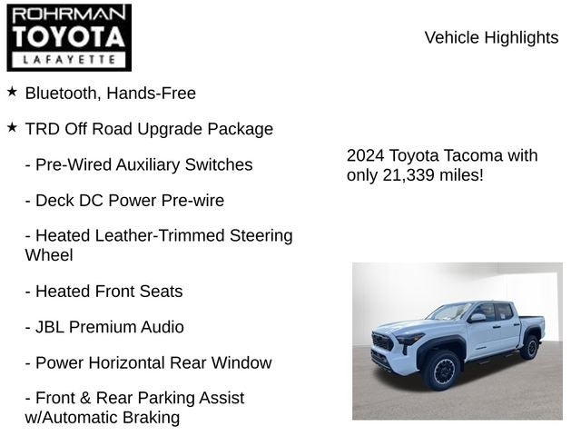 2024 Toyota TACOMA TRD OFFRD TRD Off-Road