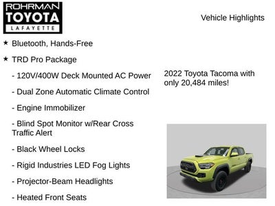 2022 Toyota Tacoma TRD Pro V6