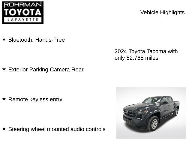 2024 Toyota Tacoma SR