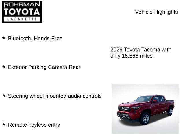 2026 Toyota Tacoma SR5