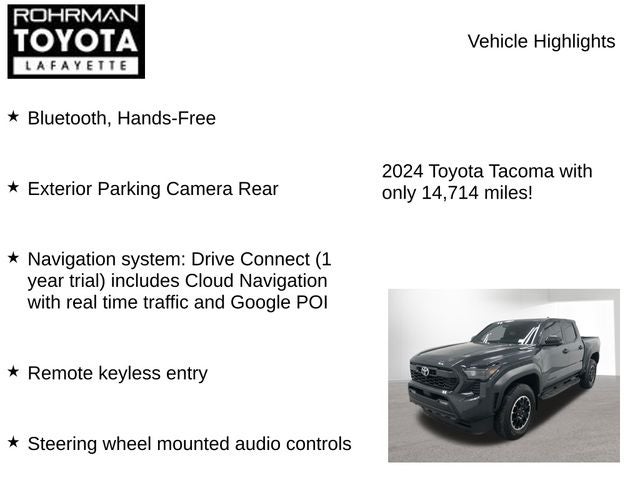 2024 Toyota TACOMA TRD OFFRD TRD Off Road