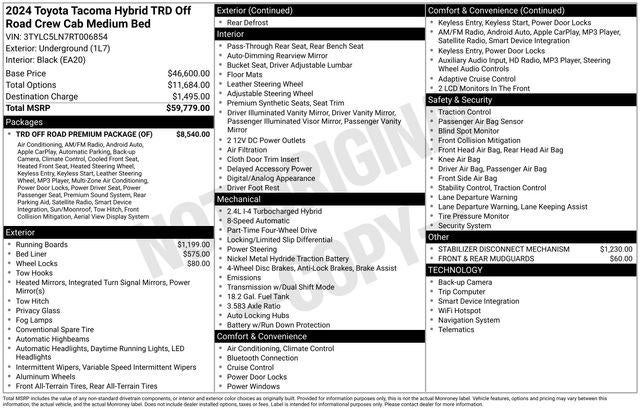 2024 Toyota TACOMA TRD OFFRD TRD Off Road
