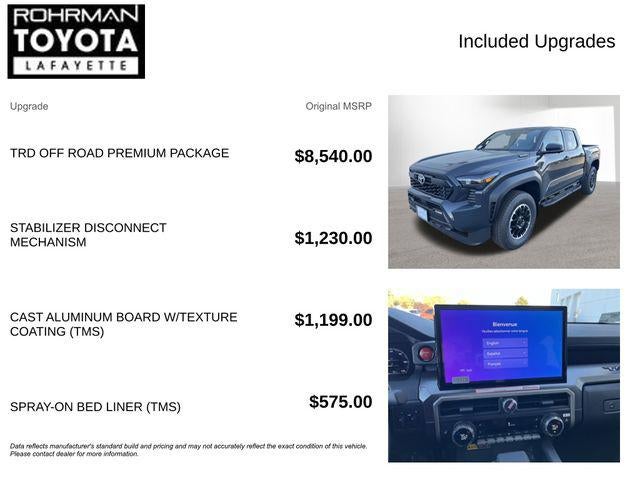 2024 Toyota TACOMA TRD OFFRD TRD Off Road