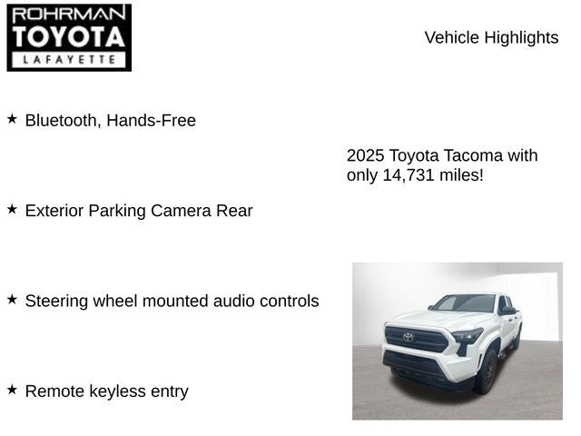 2025 Toyota Tacoma SR
