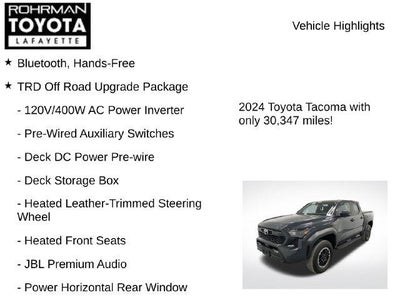 2024 Toyota Tacoma TRD Off-Road