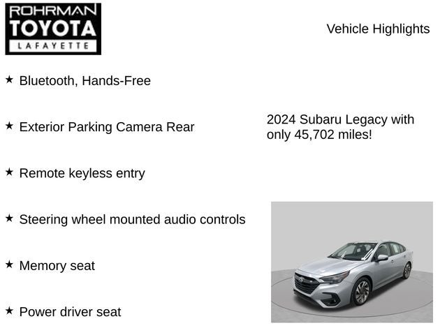 2024 Subaru Legacy Limited