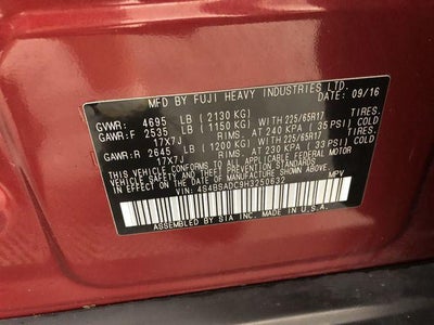 2017 Subaru Outback 2.5i Premium