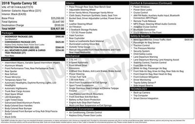 2018 Toyota Camry SE