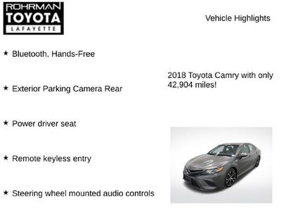 2018 Toyota Camry SE