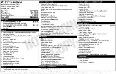 2018 Toyota Camry LE