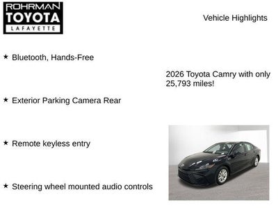 2026 Toyota CAMRY LE