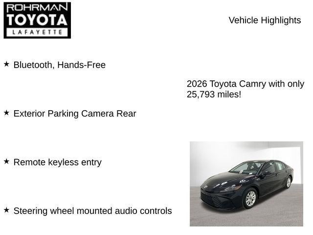 2026 Toyota CAMRY LE