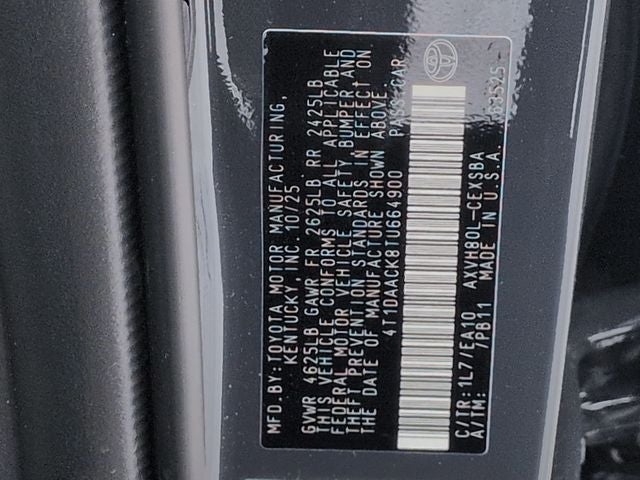 2026 Toyota CAMRY SE