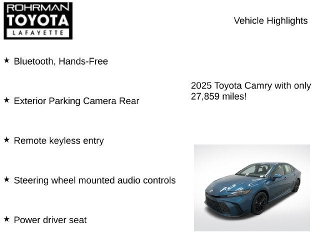2025 Toyota Camry SE