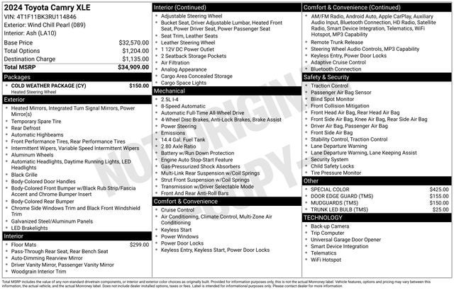 2024 Toyota Camry XLE
