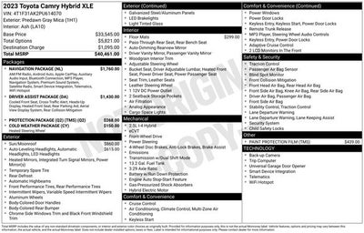 2023 Toyota CAMRY XLE
