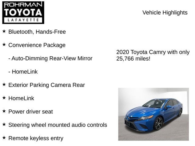 2020 Toyota CAMRY HYBRID SE