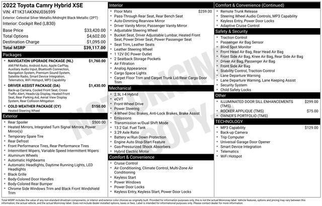 2022 Toyota CAMRY XSE