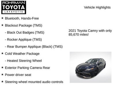 2021 Toyota Camry XSE