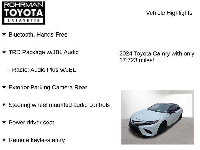 2024 Toyota Camry TRD V6
