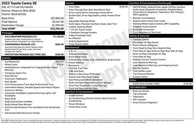 2023 Toyota CAMRY SE