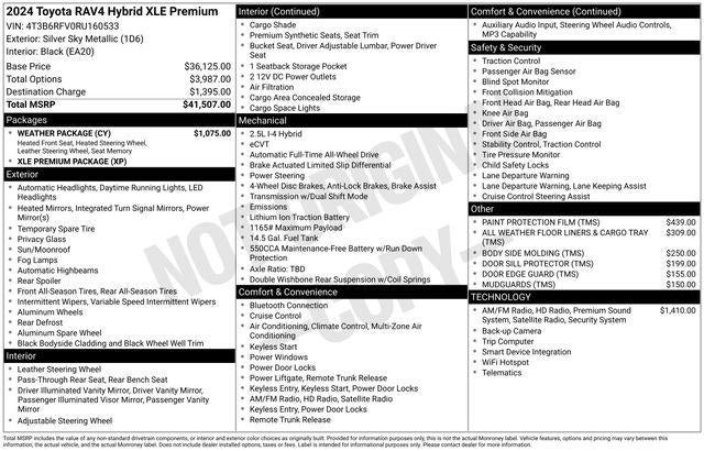 2024 Toyota RAV4 HYBRID XLE Premium