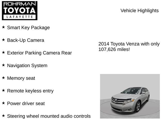 2014 Toyota VENZA XLE
