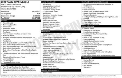 2023 Toyota RAV4 HYBRID LE